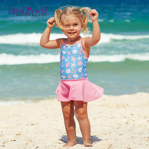 澳大利亚Rashoodz 儿童妈妈吊带裤裙连体分体游泳衣沙滩衣 亲子款 商品图2