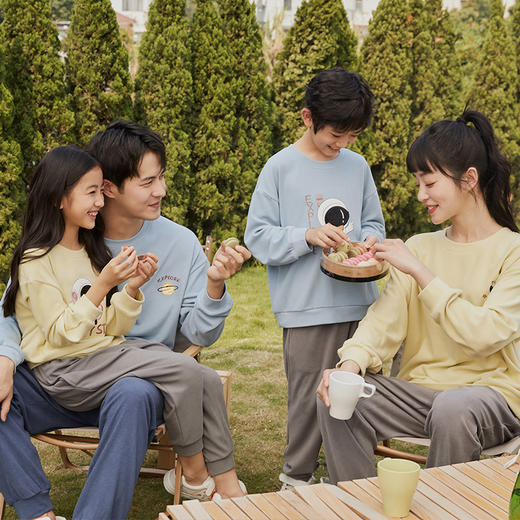 都市丽人都市锋尚舒适外出男士睡衣睡衣亲情蜜语舒绒家居料家居服套装FH29B2 商品图1