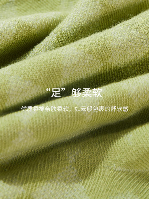 骆驼2025年柔软舒适日系复古菱格透气中筒袜女士 RP22256860 商品图3