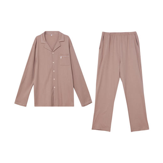 都市丽人都市锋尚好睡好眠男士睡衣亲情蜜语系列锋尚好睡好眠男士睡衣双面无尘棉家居服新年本命年红品FH29B1 商品图8