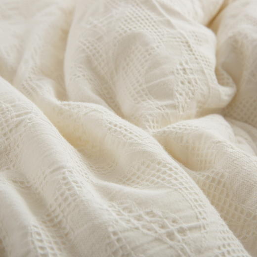 【秋冬新品】A类全棉华夫格发热大豆被 商品图9