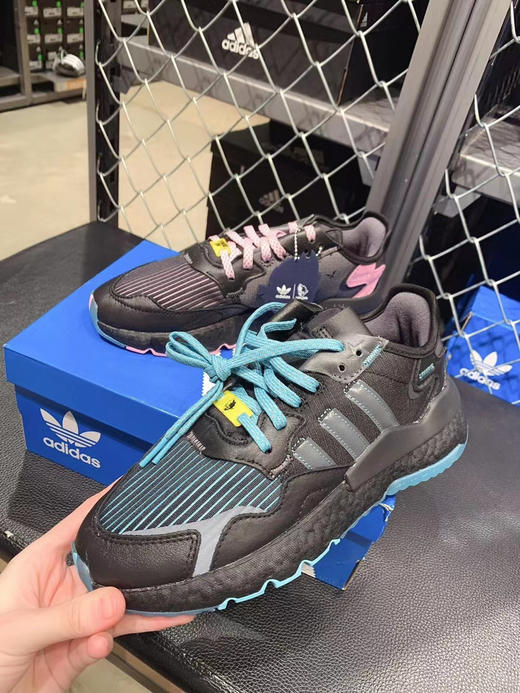 码数只有36.7，37.3，38.7！ADIDAS阿迪达斯NITE JOGGER 🌸💙鸳鸯夜行者限量版运动鞋 商品图1