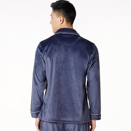 都市丽人都市锋尚睡衣亲情蜜语海岛绒家居服男款FH20B1 商品图6