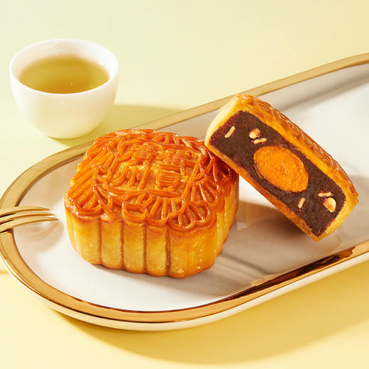 广州酒家利可福大四喜月饼礼盒720g 蛋黄 果仁五仁广式月饼送礼团购 中秋月饼 商品图4