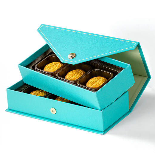 香港皇玥月饼 流心绿茶月饼270g 中秋团圆6个礼盒装 商品图4