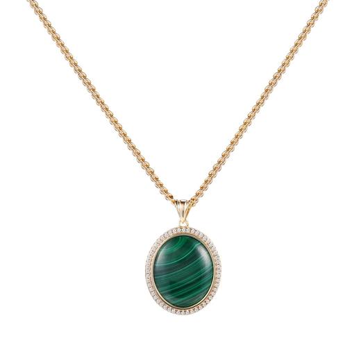 SOL DE VERANO Zambian Green Malachite 赞比亚极萃孔雀石项链 商品图6