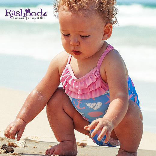 澳大利亚Rashoodz儿童花边吊带三角裤分体游泳衣连体泳衣沙滩衣 商品图3