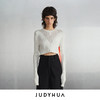 JUDYHUA 简短设计抽绳针织上衣 商品缩略图0