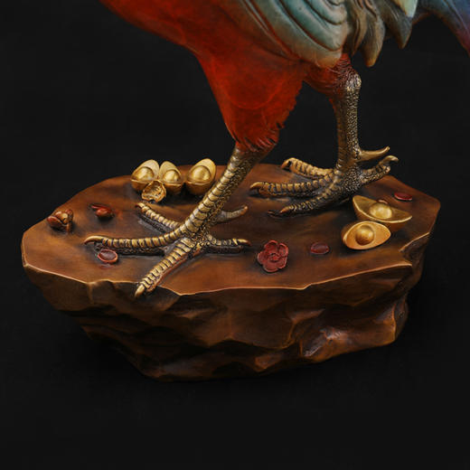 铜公鸡 大吉大利 居家吉祥摆件 商品图6