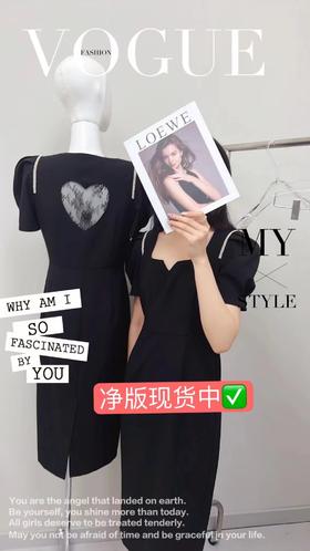 QG2477#手工链条设计连衣裙