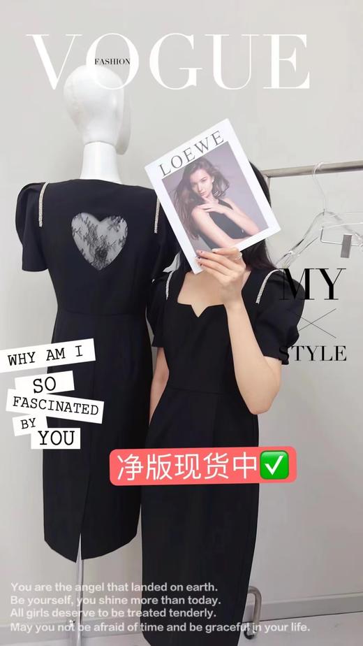 QG2477#手工链条设计连衣裙 商品图0