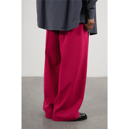 CryingCenter 火龙果色 显白宽松休闲西裤 哭喊中心 商品图2