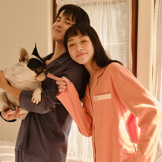 都市丽人降温必备暖感无尘棉中厚长袖类女士家居服女士睡衣LH20A5 商品图0