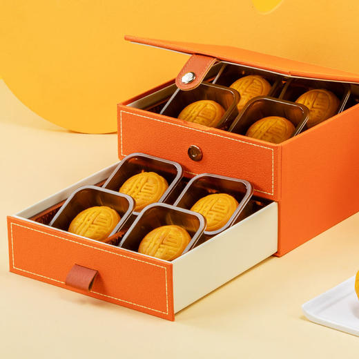 香港进口广港式皇玥 流心奶黄月饼360g 商品图2