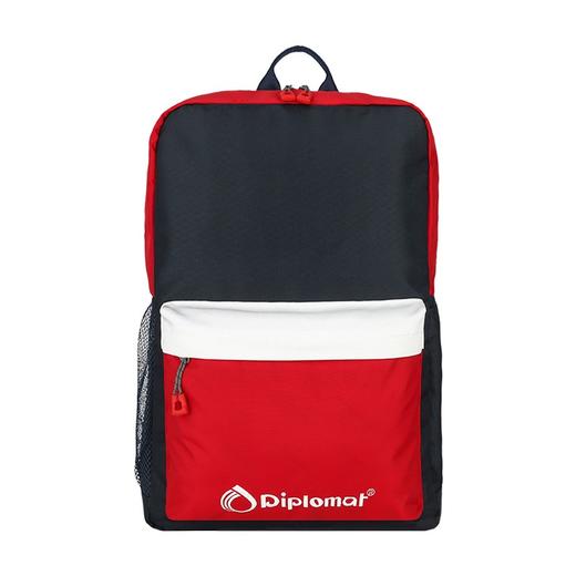 Diplomat 外交官 休闲简约双肩背包DS-14072L红配蓝 商品图0