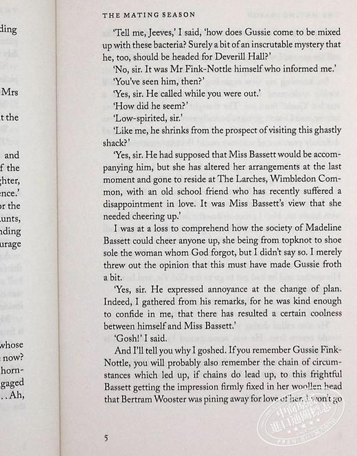 预售 【中商原版】万能管家吉夫斯系列：求偶季节 英文原版 The Mating Season : (Jeeves & Wooster) 伍德豪斯 P.G. Wodehouse 商品图7