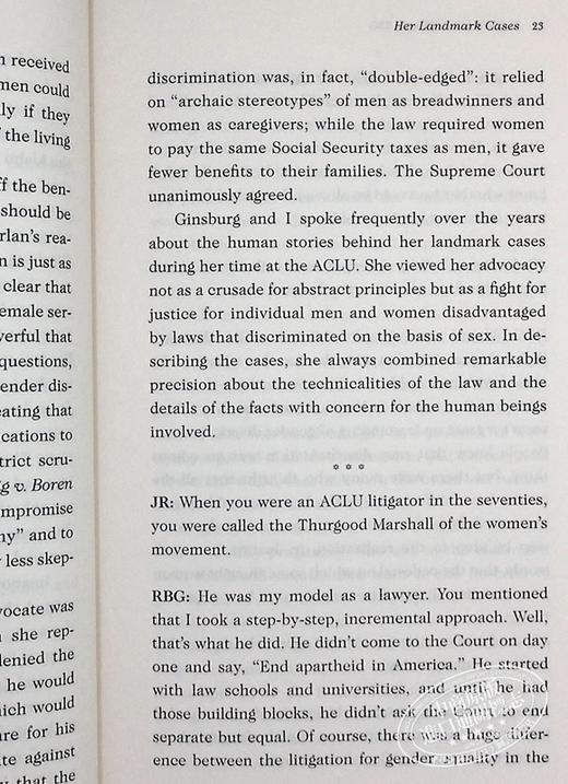 金斯伯格访谈录 RBG给未来世代的声音 Conversations with RBG 英文原版 Jeffrey Rosen Ruth B Ginsburg 商品图7