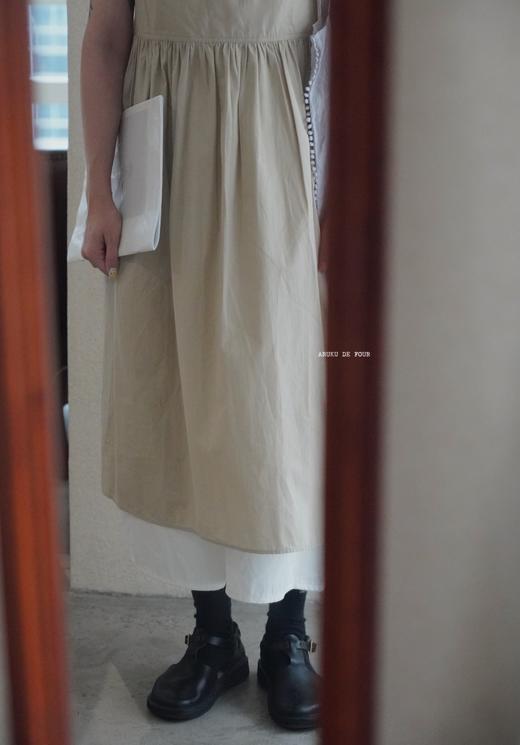 Francescaamamlabel卡其深蓝黑背心裙 商品图2