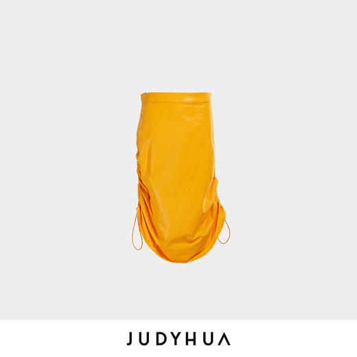 JUDYHUA 侧抽绳设计全棉半裙JHC3B289 商品图3