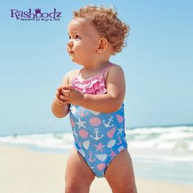 澳大利亚Rashoodz幼儿童花边吊带三角裤连体泳衣沙滩衣女宝宝旅行