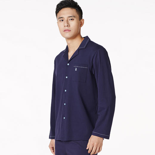 都市丽人都市锋尚好睡好眠男士睡衣亲情蜜语系列锋尚好睡好眠男士睡衣双面无尘棉家居服新年本命年红品FH29B1 商品图4