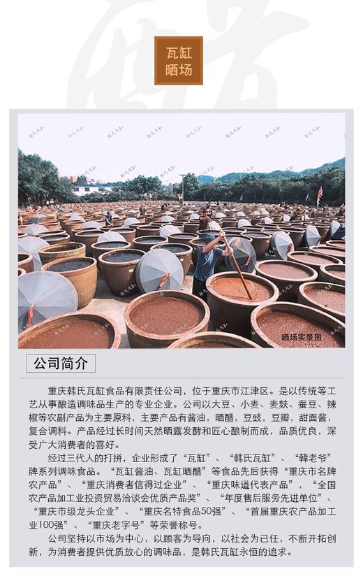 中华老字号重庆老字号韩式瓦缸食品500ml国际特醋 商品图5