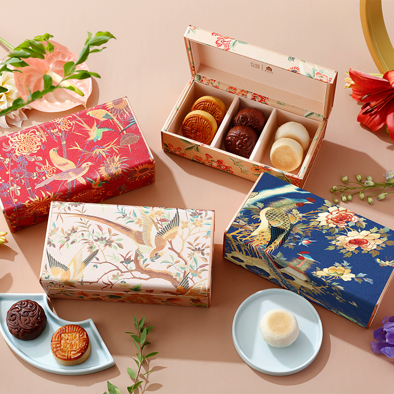 2025朕的心意 锦绣中华系列 锦盒 芳盒 圆盒 故宫食品中秋节月饼礼盒