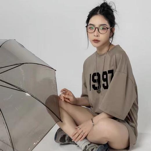 2023夏季新款简约字母印花情侣短袖T恤潮流宽松上衣rbl04 商品图1