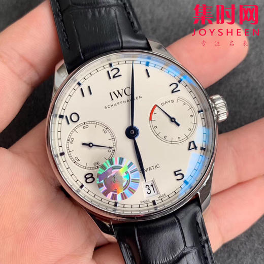 ZF神器 IWC－葡萄牙系列七日链 葡七 cal.51011自动机械机芯 独立小秒针 超长动能，真动能指示 蓝宝石玻璃 意大利牛皮表带 原装折叠扣 表盘直径42.3mm[得意] 商品图1