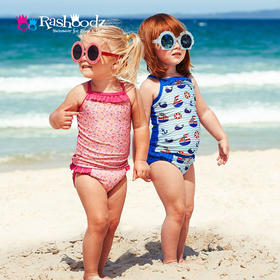 澳大利亚Rashoodz儿童花边吊带三角裤分体游泳衣连体泳衣沙滩衣