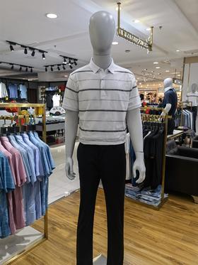 布莘保罗夏季新款潮流条纹T恤