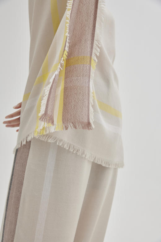 圆领撞色斗篷上衣  SJS94W073W 商品图7