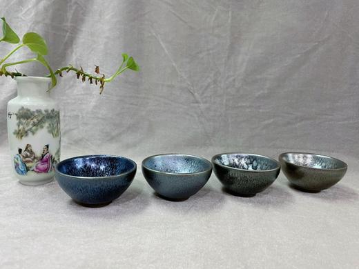 建盏茶具茶杯纯手工主人杯百花敛口盏75ml 商品图2