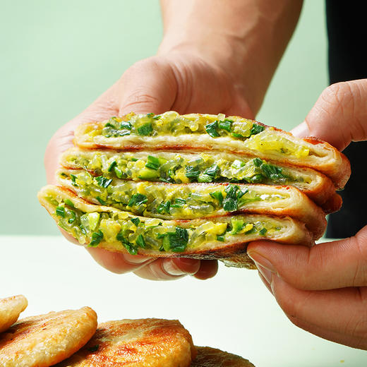 大希地鲜掉眉毛韭菜鸡蛋馅饼520g*4袋 商品图3