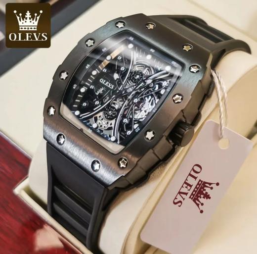 【包邮极速发货单独下单勿加购物车】欧利时品牌酒桶八方表盘潮流男士手表霸气防水手表 商品图0