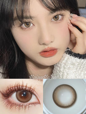 【大直径】LOVEIIKIRA-栗阳棕-14.5mm【年抛 0-800度 无525/575】着色13.7mm