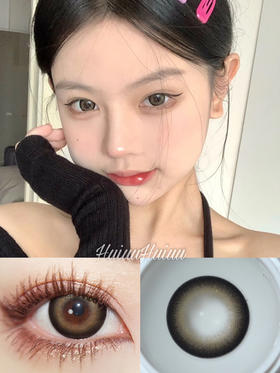 【大直径】LOVEIIKIRA-雪鹿棕-14.5mm【年抛 0-800度 无525/575】着色13.7mm