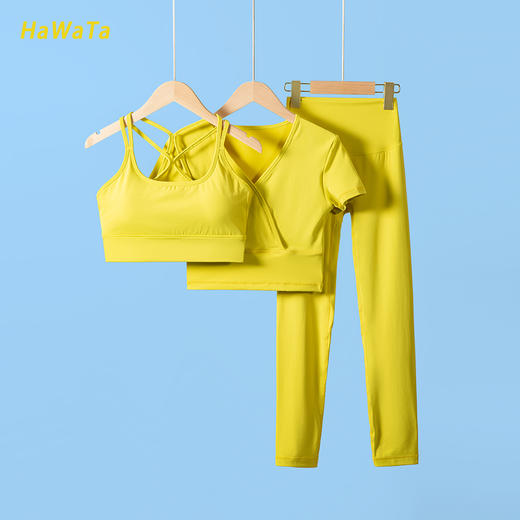 《5送2 10送5》哈瓦塔无尺码九分裤一码通短袖带胸垫 商品图13