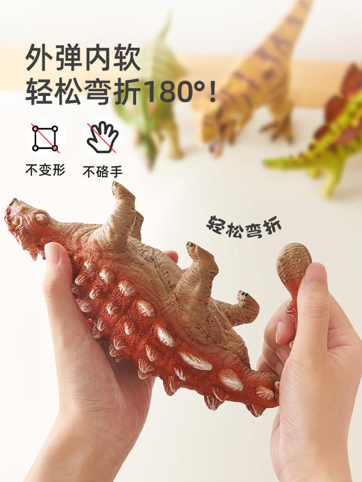 mideer弥鹿侏罗纪大恐龙玩具男孩霸王龙三角龙甲龙蛋动物仿真模型 商品图4