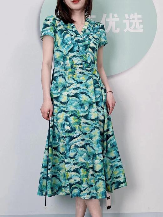 采帛雪纺连衣裙0092款（4） 商品图0