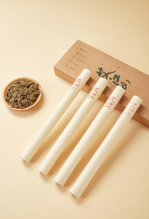 艾江山 小黄条 三年陈手工蕲艾条 艾烟纯正 易出灸感 艾烟不呛人 3根/一盒 商品图2