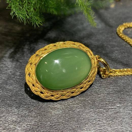 【御珠宫坊】金镶碧玉吊坠 商品图4