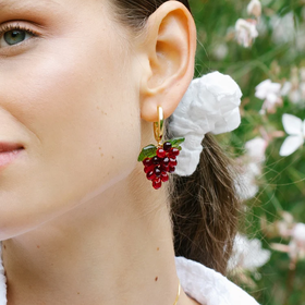 订购6周到｜Annele-Currant-醋栗 果冻 耳环［芬兰设计师］