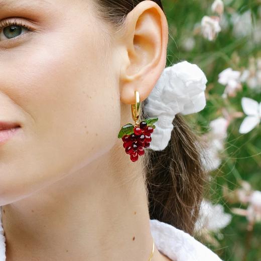 订购6周到｜Annele-Currant-醋栗 果冻 耳环［芬兰设计师］ 商品图0