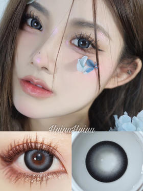 【大直径】LOVEIIKIRA-银山蓝-14.5mm【年抛 0-800度 无525/575】着色13.9mm