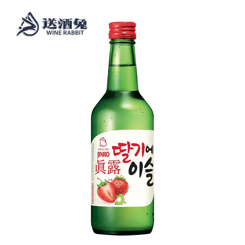 韩国原装进口 真露 13°草莓味果酒 360ML/瓶