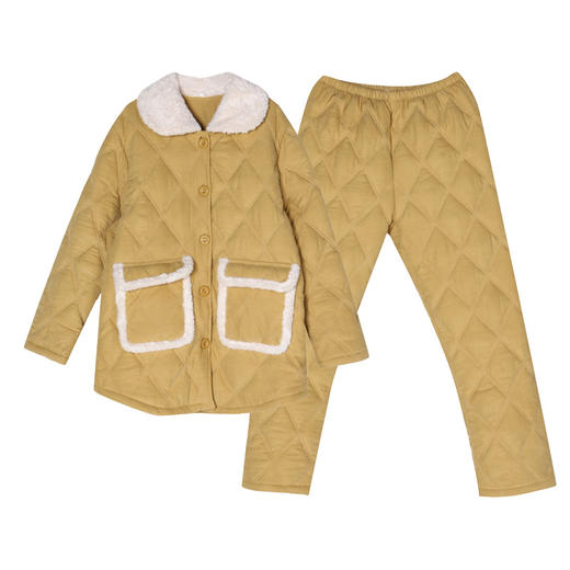 都市丽人睡衣三层夹棉梭织夹棉家居服LH21K5 商品图7