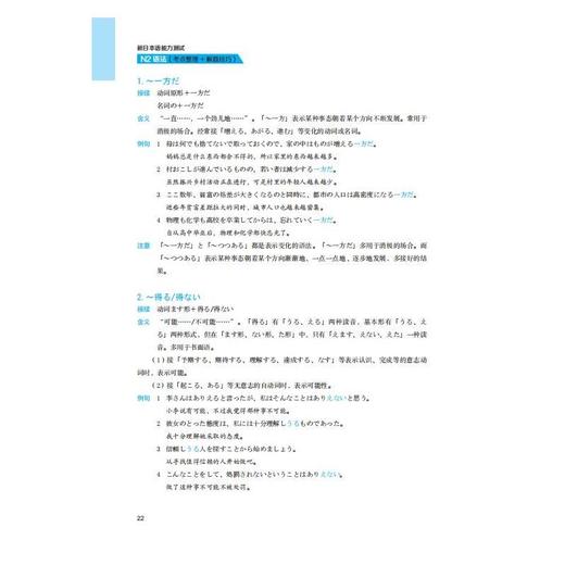 新日本语能力测试N2语法 考点整理+解题技巧 商品图3
