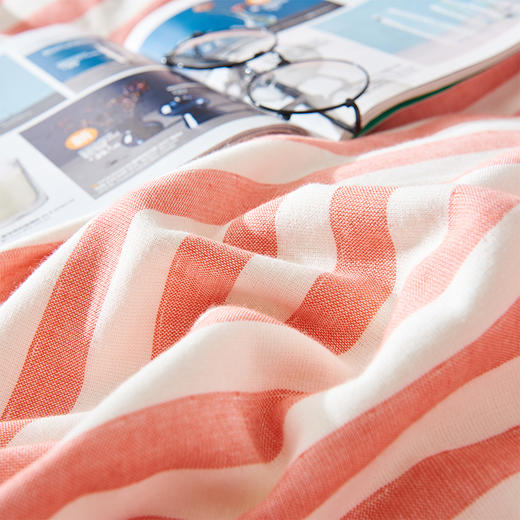 绿野山谷系列单人毛巾被纯棉一面纱布一面毛圈夏凉被 140*190cm 无印良品 商品图4