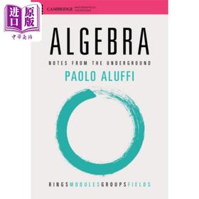 预售 【中商原版】代数 地下笔记 剑桥数学教材系列 英文原版 Algebra Notes from the Underground Paolo Aluffi 数理化 科学